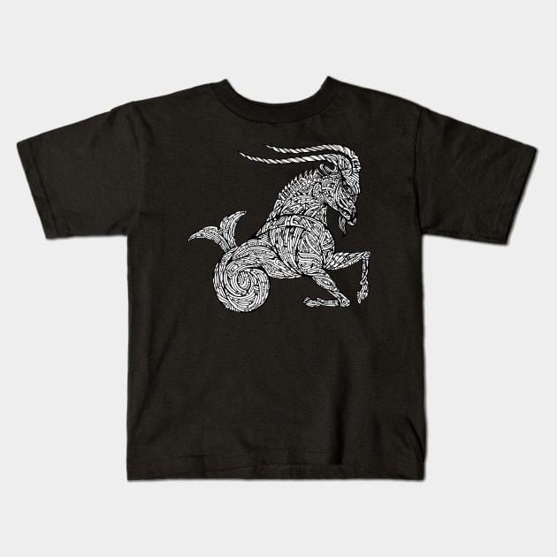 Capricorn Kids T-Shirt by JOHNF